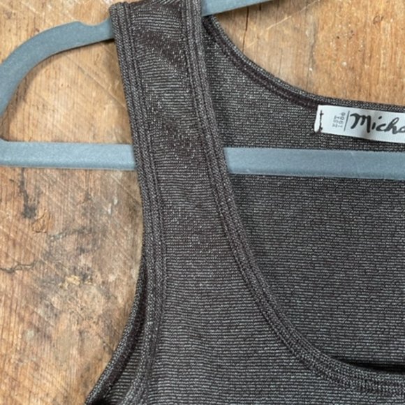 Michael Stars Brown/Silver Shimmer Tank Top - One Size - Picture 10 of 10
